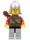 Kingdoms - Lion Knight Scale Mail with Chest Strap and Belt, Helmet with Neck Protector, Quiver, Open Grin