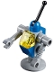 Classic Space Droid - Light Bluish Gray and Blue with Trans-Yellow Eye (Benny's Droid)